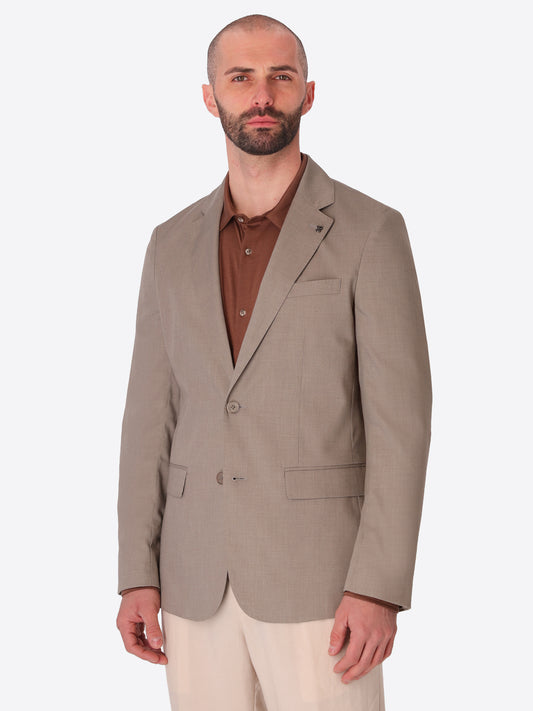 Giacca Semi Sartoriale Alabastro In Tessuto Super Comfort Effetto Fresco Di Lana