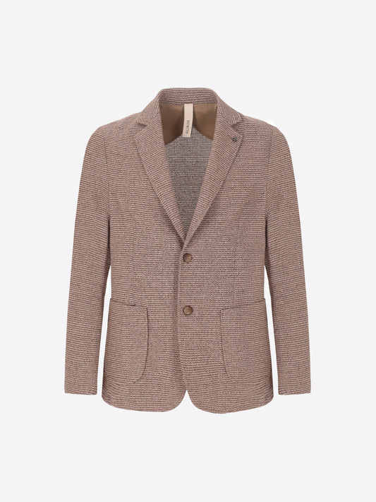 Giacca Regi In Tessuto Maglia Jersey Melange Stretch