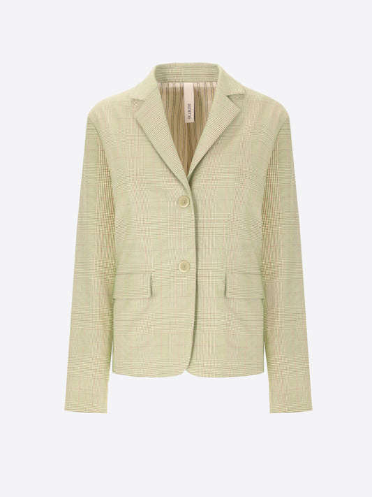 Ortensia Box-Jacke Aus Viskosegewebe Mit Karomuster - Woman