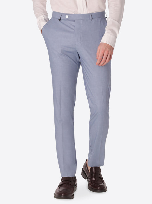 Tailoring Trousers Alabastro In Super-Comfort Cool Wool Effect Fabric