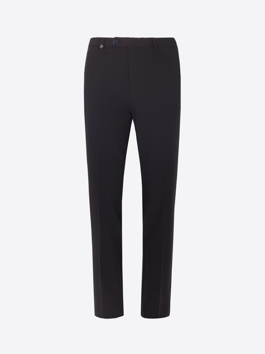Pantalone Tailoring Firenze In Tessuto Goffrato A Righe Super Comfort