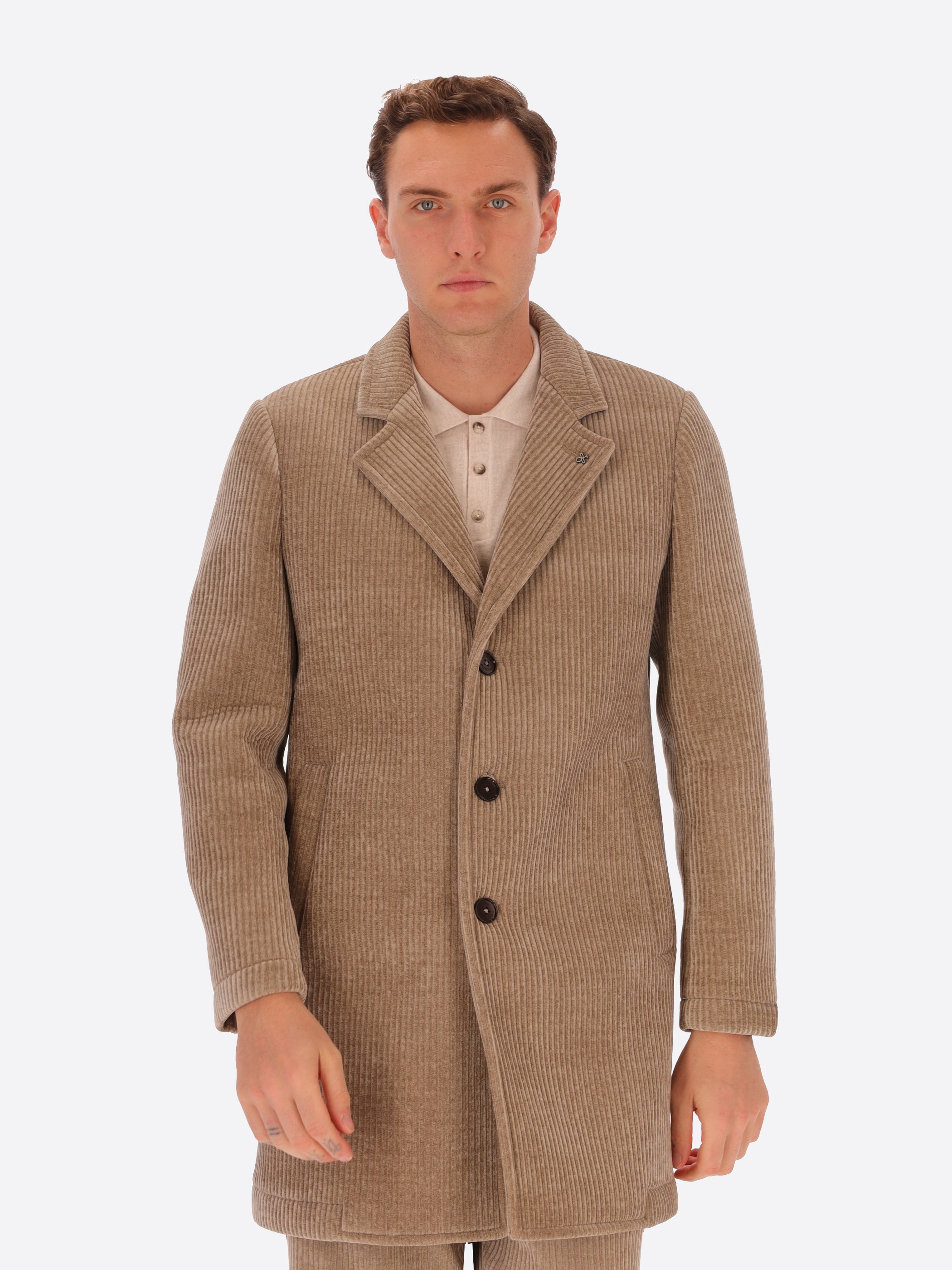French Rib Corduroy Coat Alba - Icon