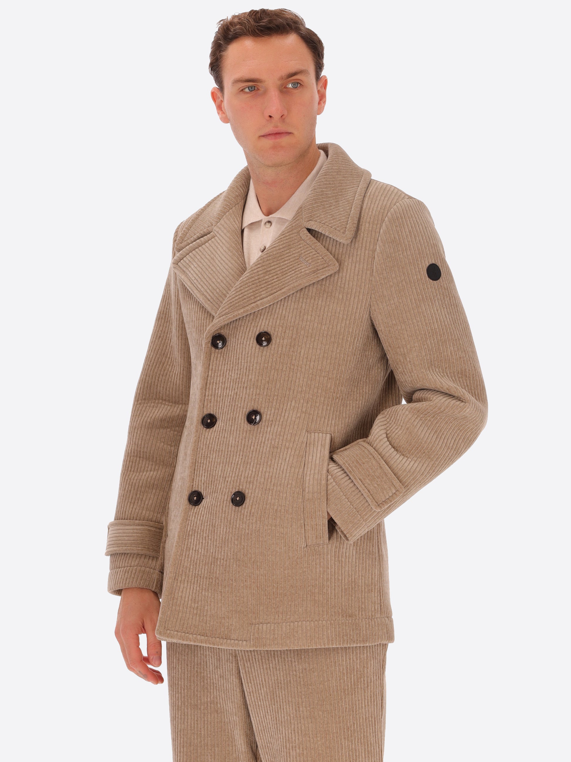 Velvet Chenille Peacoat Alba