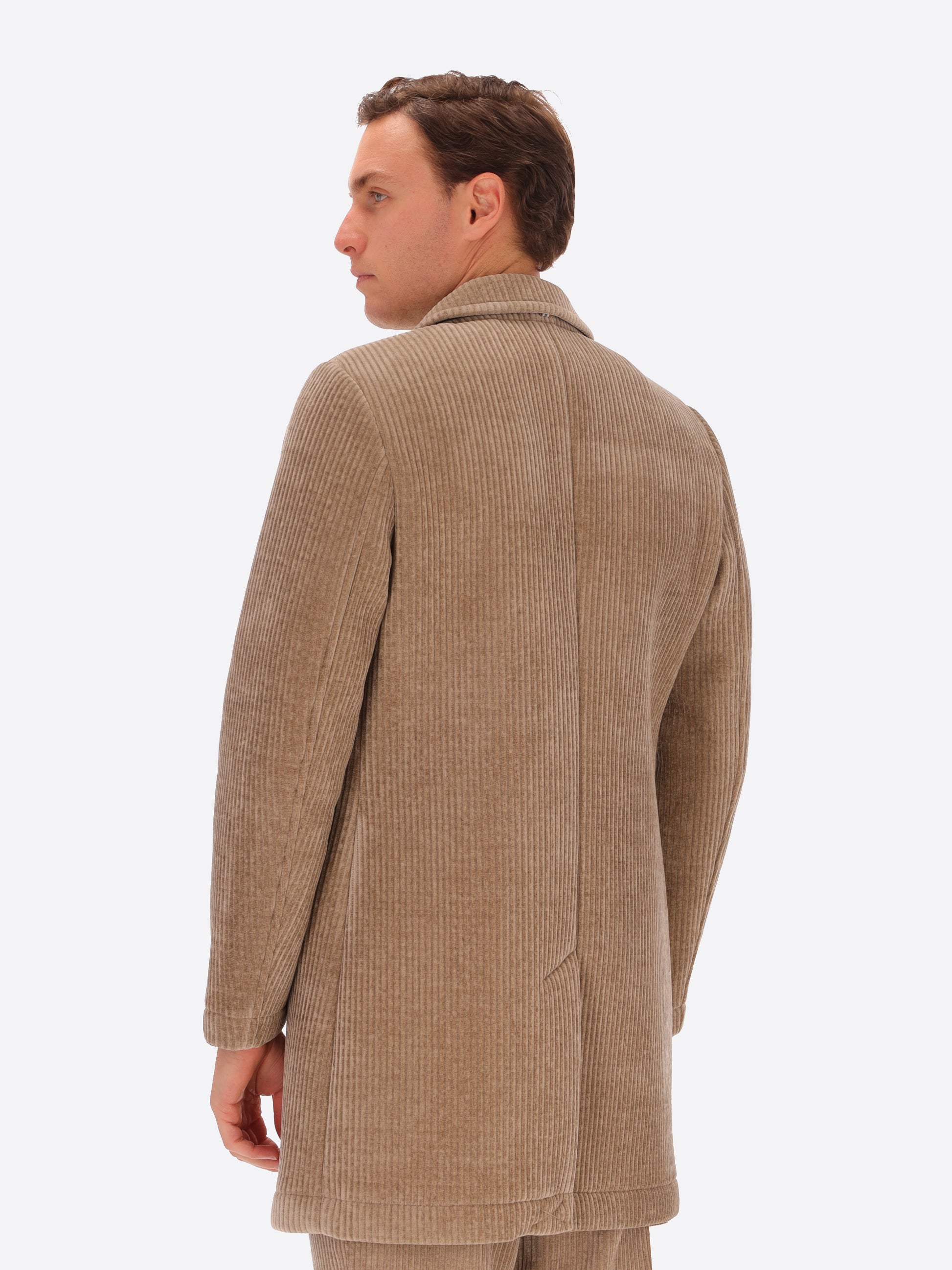 Cappotto Alba In Velluto A Costa Francese