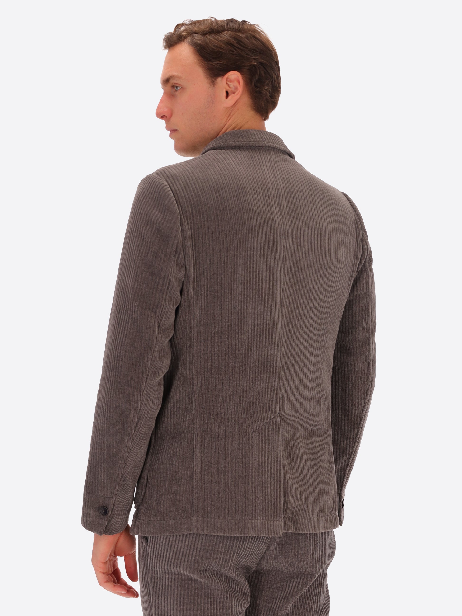 Giacca Torino In Velluto Con Costa Alla Francese