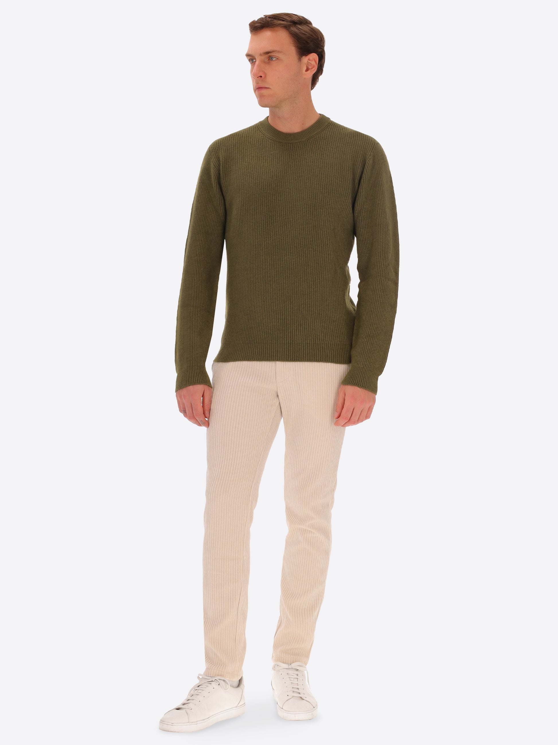 Viscose Blend Ribbed Knitwear Crewneck London