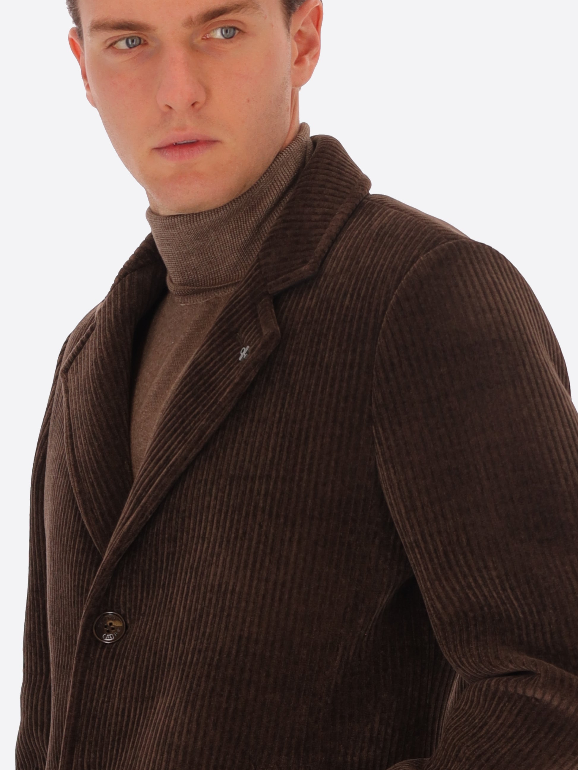 Cappotto Alba In Velluto A Costa Francese