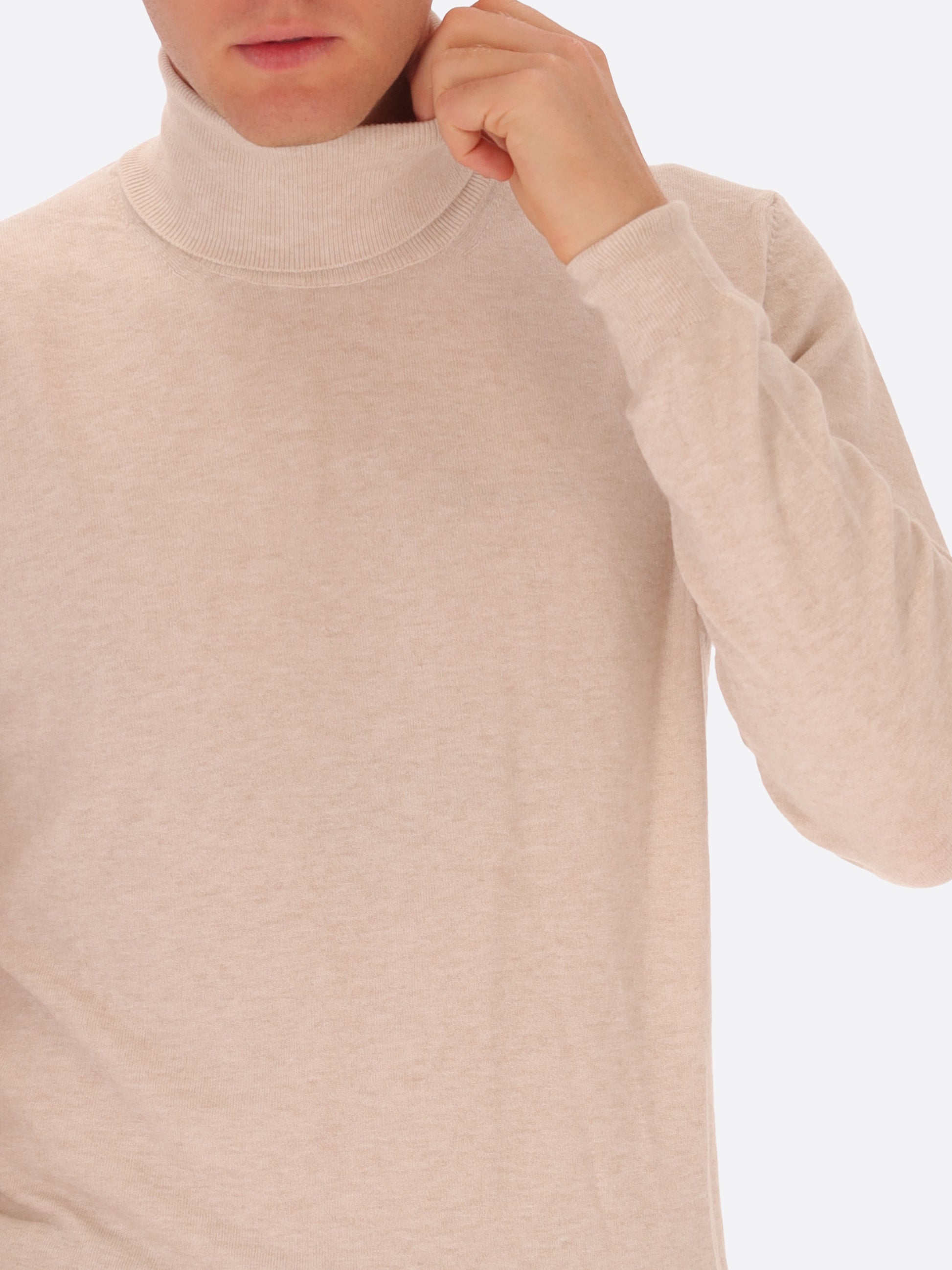 London Rollkragen-Strick Aus Viskosemischung