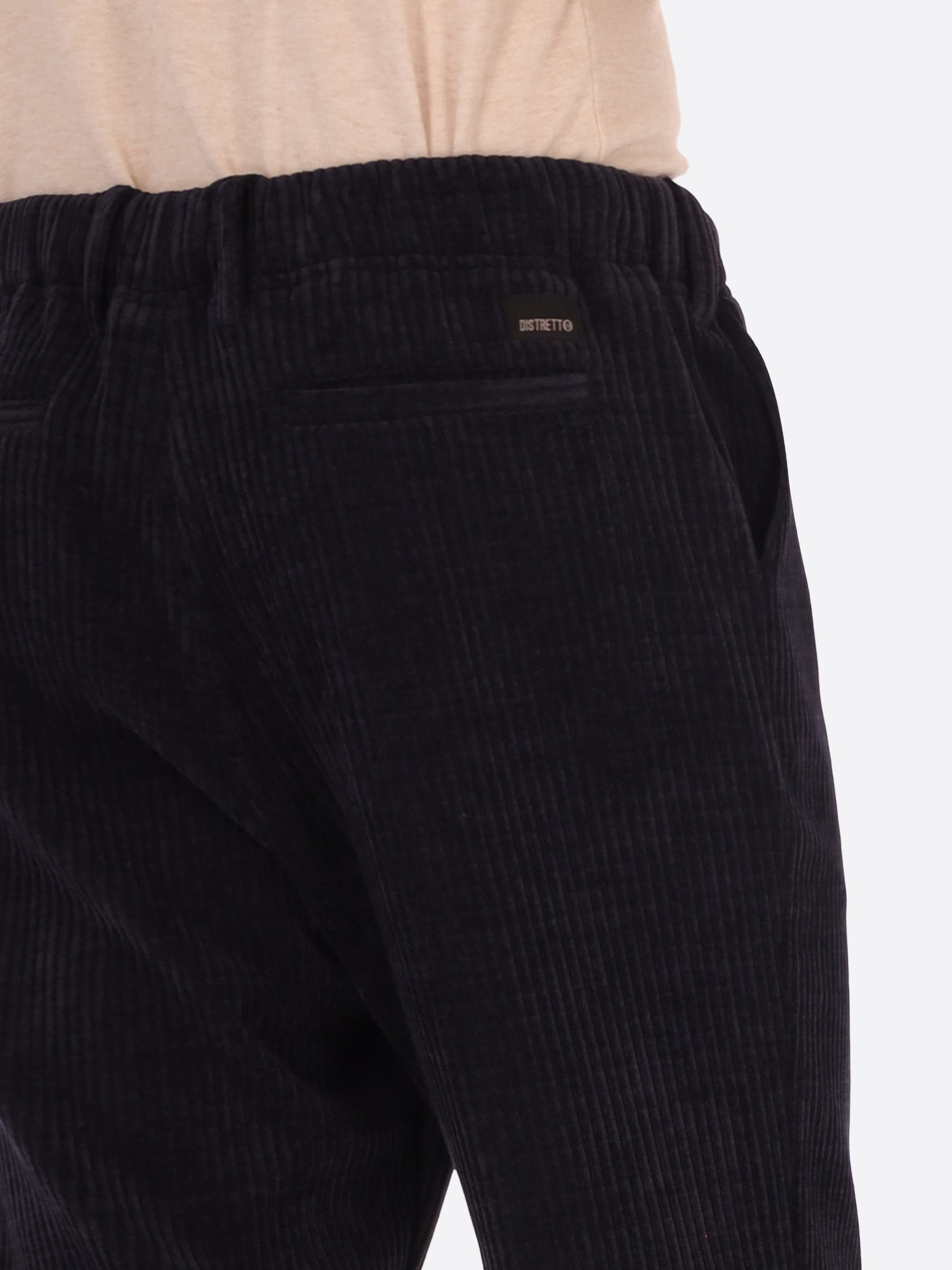 32" Pantalone Relax Torino In Velluto Con Costa Alla Francese