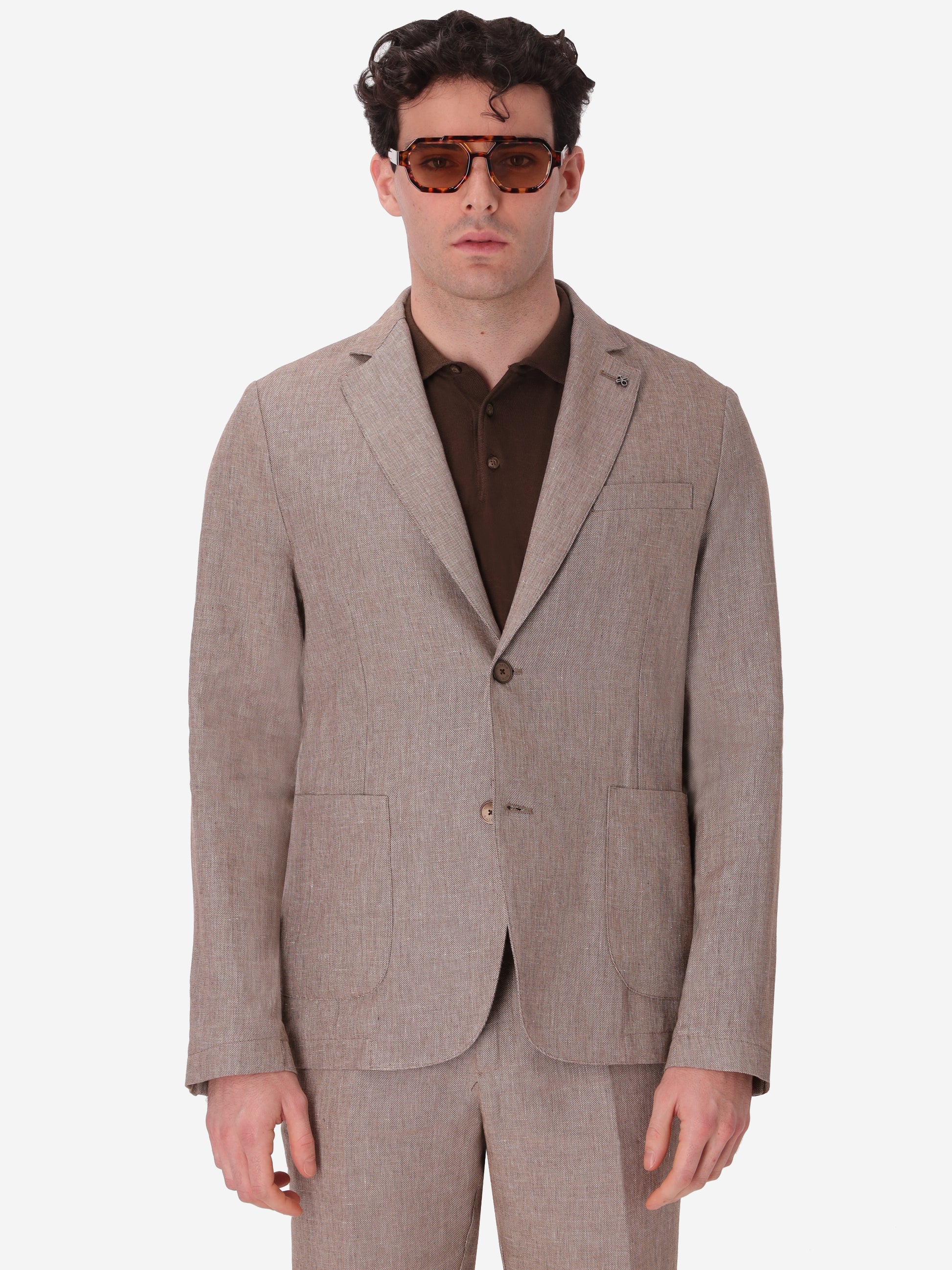Jacket Certo In Soft-Touch Linen Blend Fabric