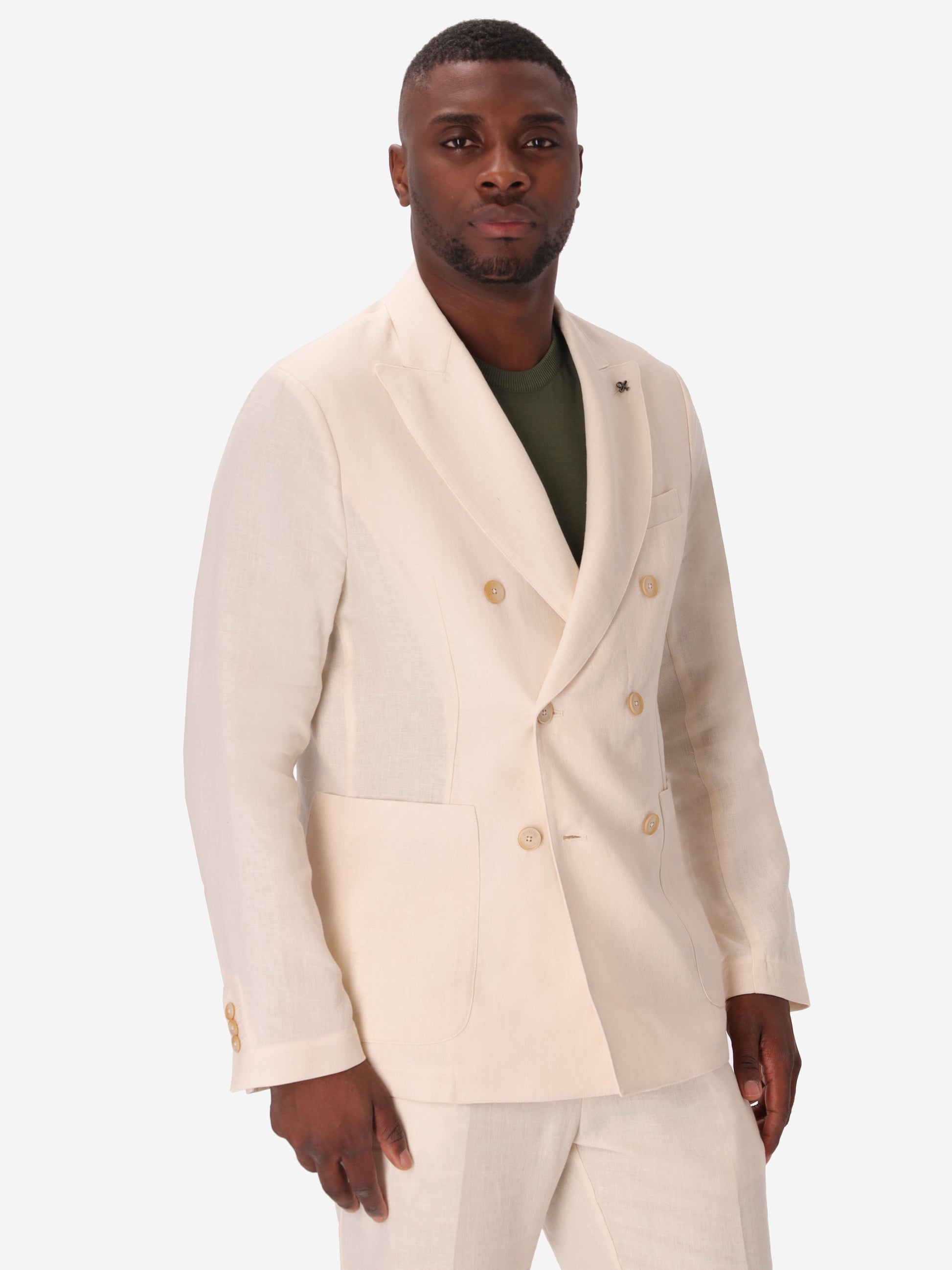 Double-Breasted Jacket Certo In Soft-Touch Linen Blend Fabric