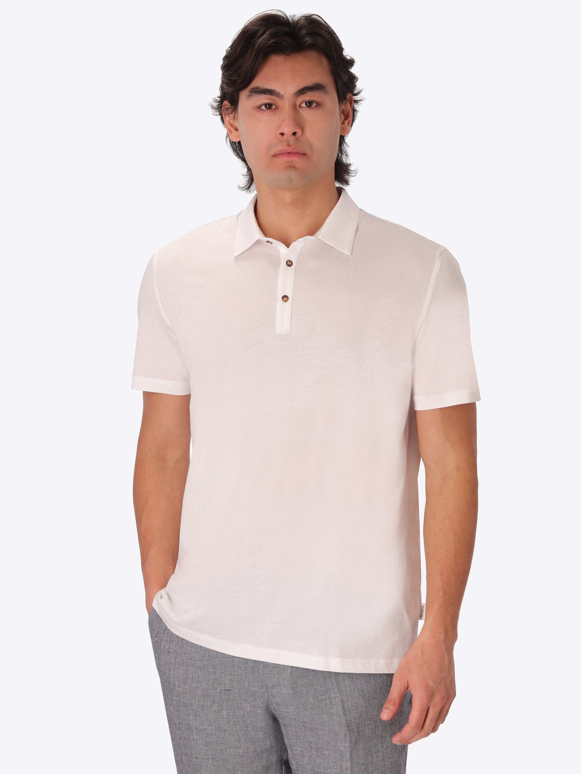 Menta Polo Aus Baumwolle-Modal Mit Frischem Griff - Icon