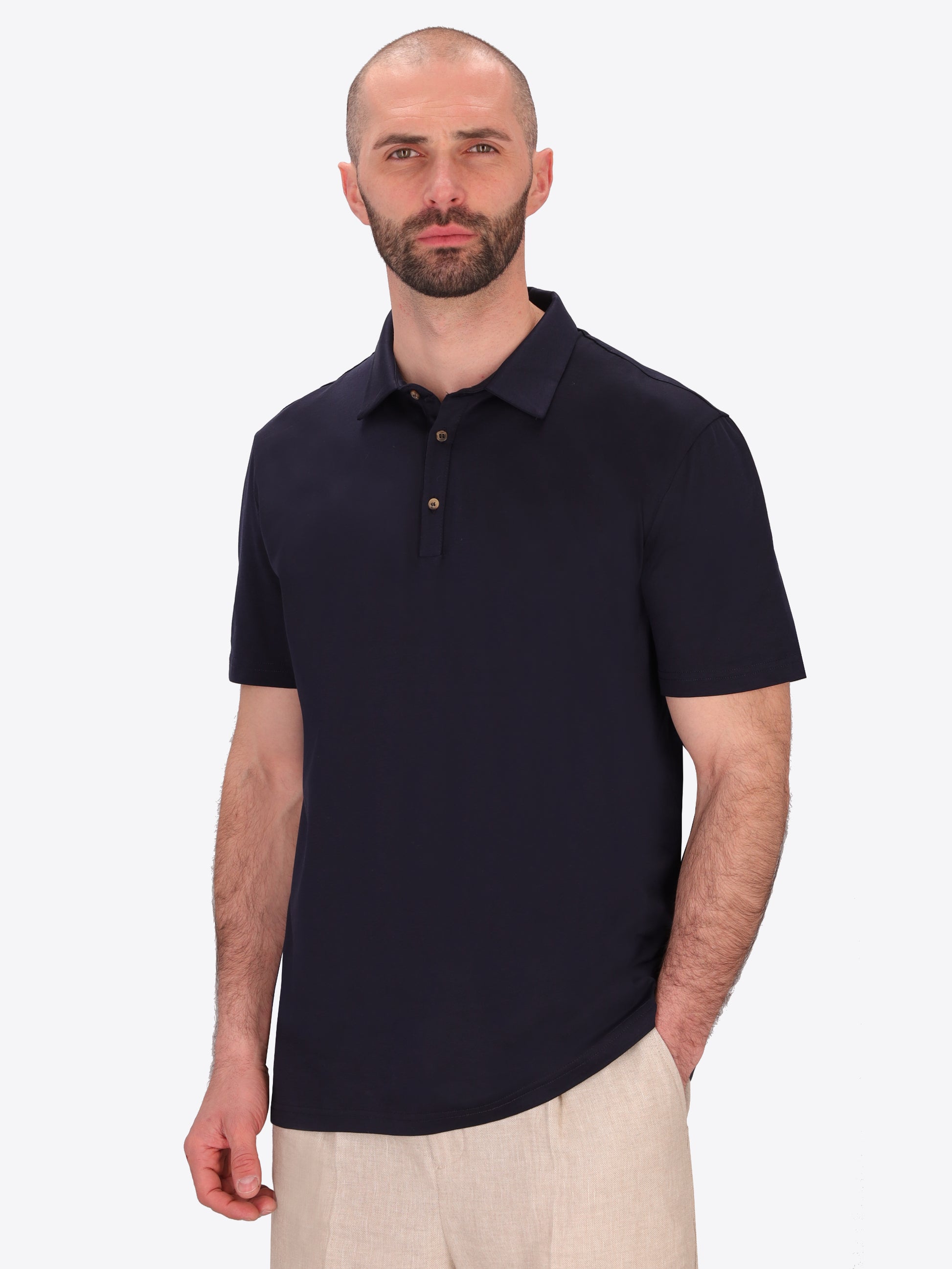 Menta Polo Aus Baumwolle-Modal Mit Frischem Griff - Icon