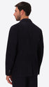 Leonardo Blue 1000-Stripe Super-Comfort Velvet Jacket - Model Back View