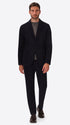 Leonardo Blue 1000-Stripe Super-Comfort Velvet Jacket - Model Full Body Shot