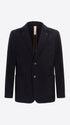 Distretto12 Leonardo Blue 1000-Stripe Super-Comfort Velvet Jacket - Product Still Life