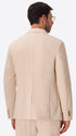 Leonardo Off White 1000-Stripe Super-Comfort Velvet Jacket - Model Back View
