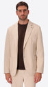 Leonardo Off White 1000-Stripe Super-Comfort Velvet Jacket - Model Front View