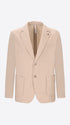 Distretto12 Leonardo Off White 1000-Stripe Super-Comfort Velvet Jacket - Product Still Life