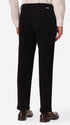 Rio Pences Leonardo Black 1000-Stripe Super-Comfort Velvet Trousers - Model Back View