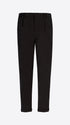 Distretto12 Rio Pences Leonardo Black 1000-Stripe Super-Comfort Velvet Trousers - Product Still Life