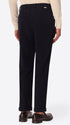 Rio Pences Leonardo Blue 1000-Stripe Super-Comfort Velvet Trousers - Model Back View
