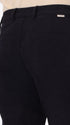 Rio Pences Leonardo Blue 1000-Stripe Super-Comfort Velvet Trousers - Close-Up Of The Back Pocket