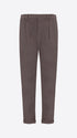 Distretto12 Rio Pences Leonardo Charcoal 1000-Stripe Super-Comfort Velvet Trousers - Product Still Life