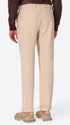 Rio Pences Leonardo Off White 1000-Stripe Super-Comfort Velvet Trousers - Model Back View