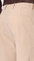 Rio Pences Leonardo Off White 1000-Stripe Super-Comfort Velvet Trousers - Close-Up Of The Back Pocket