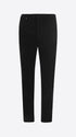 Distretto12 York Leonardo Black 1000-Stripe Super-Comfort Velvet Trousers - Product Still Life