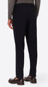 York Leonardo Blue 1000-Stripe Super-Comfort Velvet Trousers - Model Back View