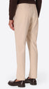 York Leonardo Off White 1000-Stripe Super-Comfort Velvet Trousers - Model Back View