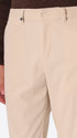 York Leonardo Off White 1000-Stripe Super-Comfort Velvet Trousers - Close-Up Of The Front Pocket
