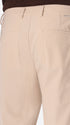 York Leonardo Off White 1000-Stripe Super-Comfort Velvet Trousers - Close-Up Of The Back Pocket