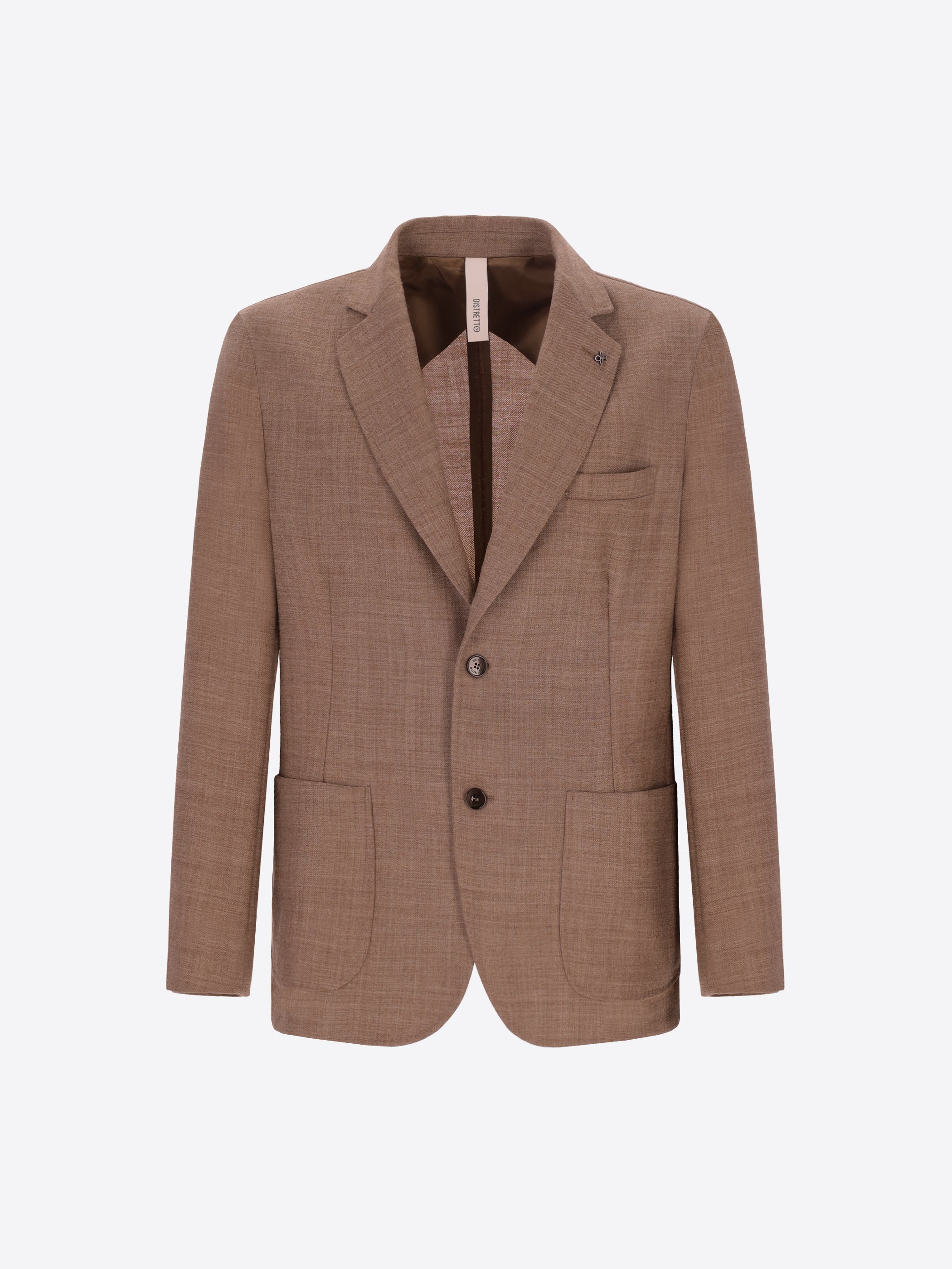 Distretto12 Tiziano Dove Grey 100% Virgin Wool Jacket - Product Still Life