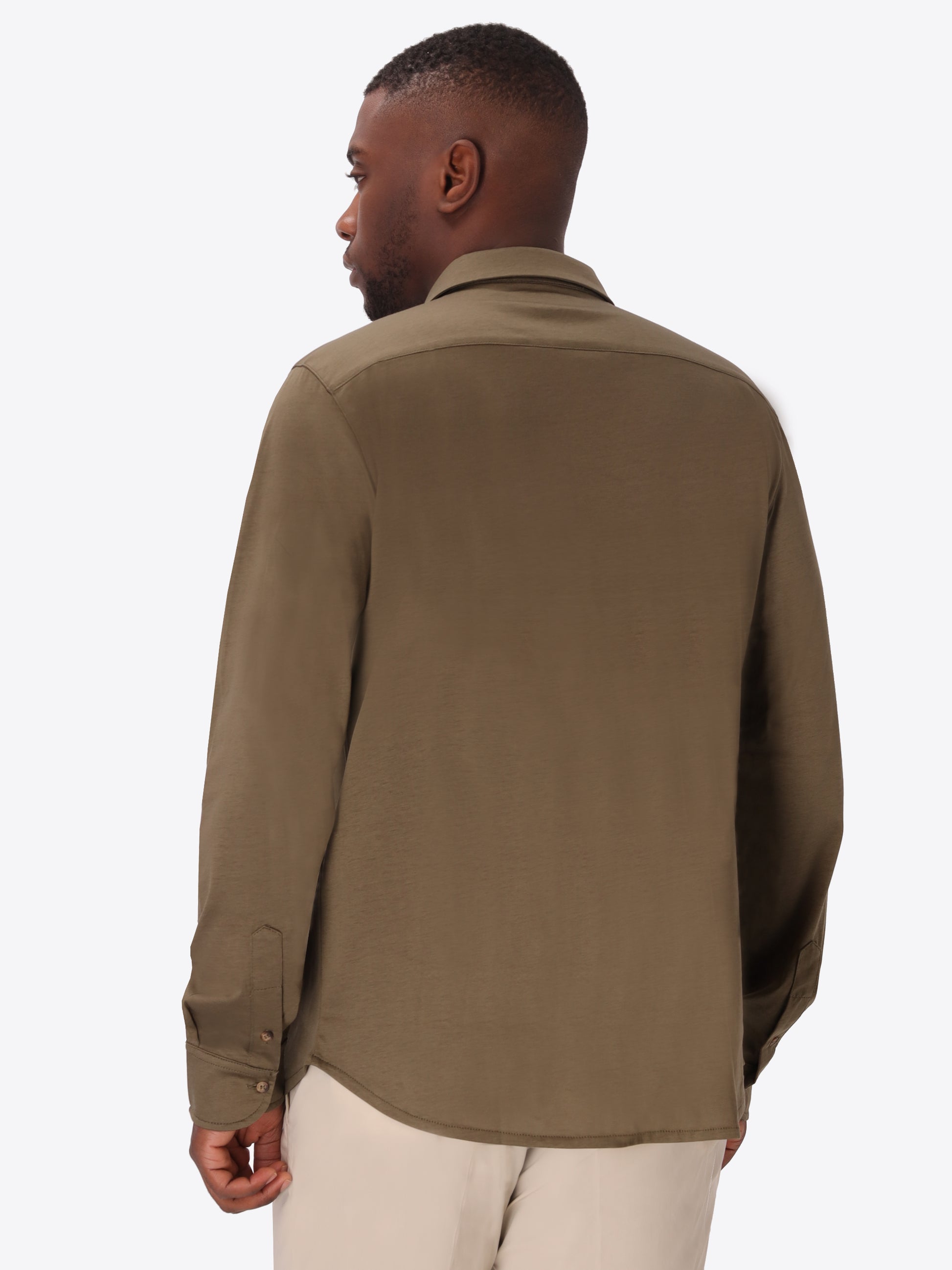 Camicia Menta In Tessuto Cotone/Modal Mano Fresca