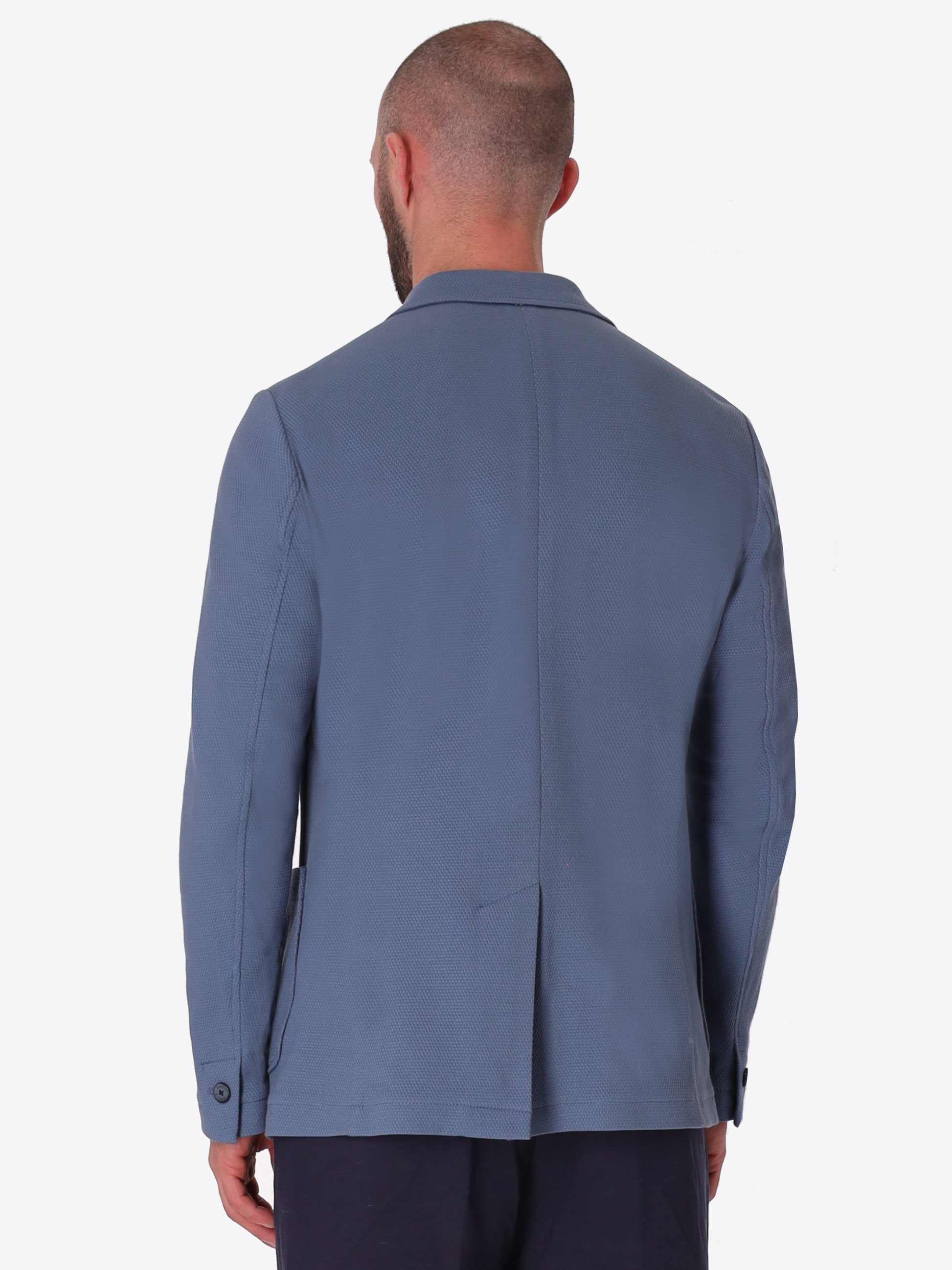 Giacca Clay In Tessuto Stretch Pallino Tono Su Tono A Rilievo - Icon