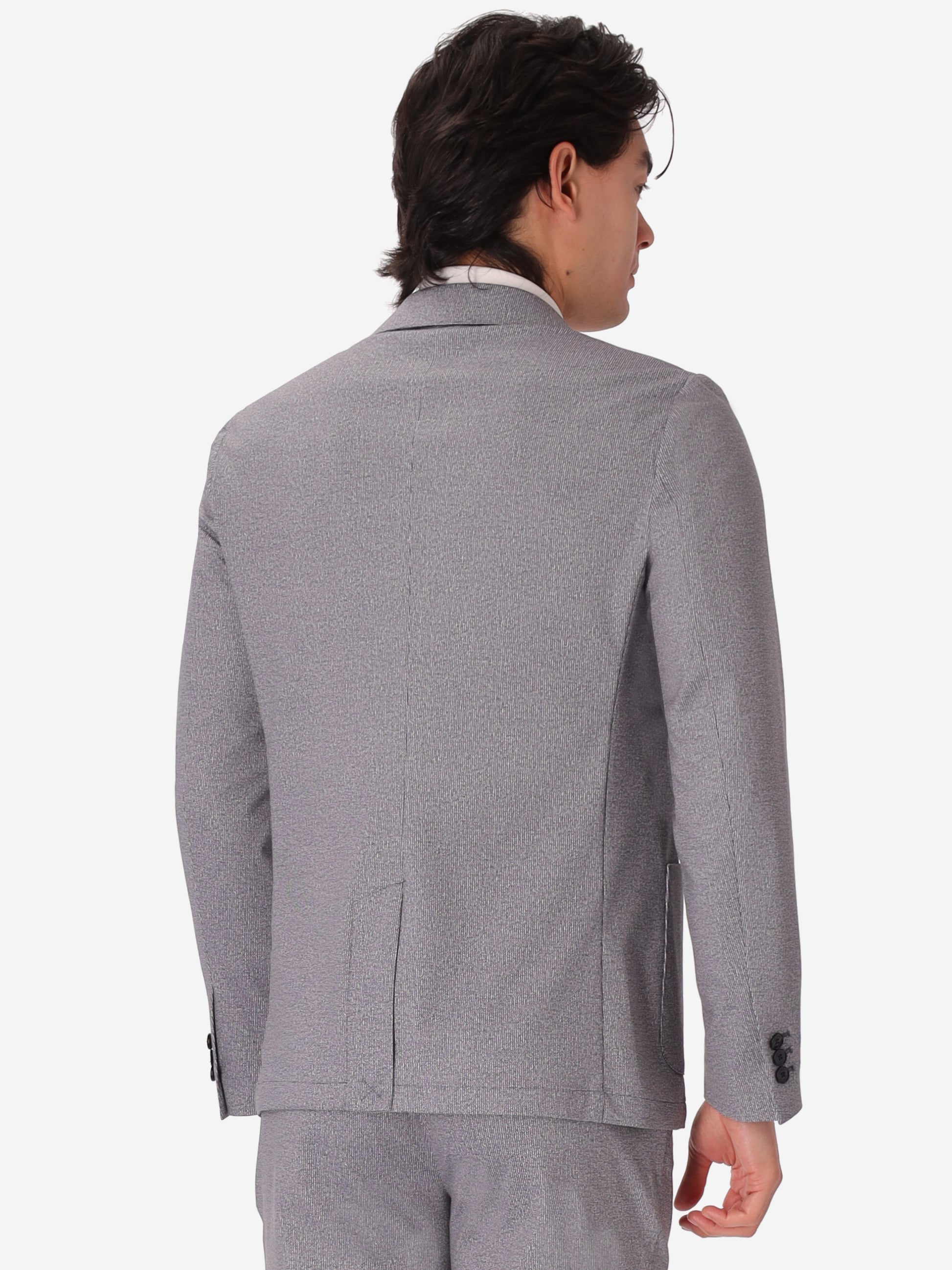 Jacket Prezzemolo In Technical Jersey Gauze Texture Print Fabric
