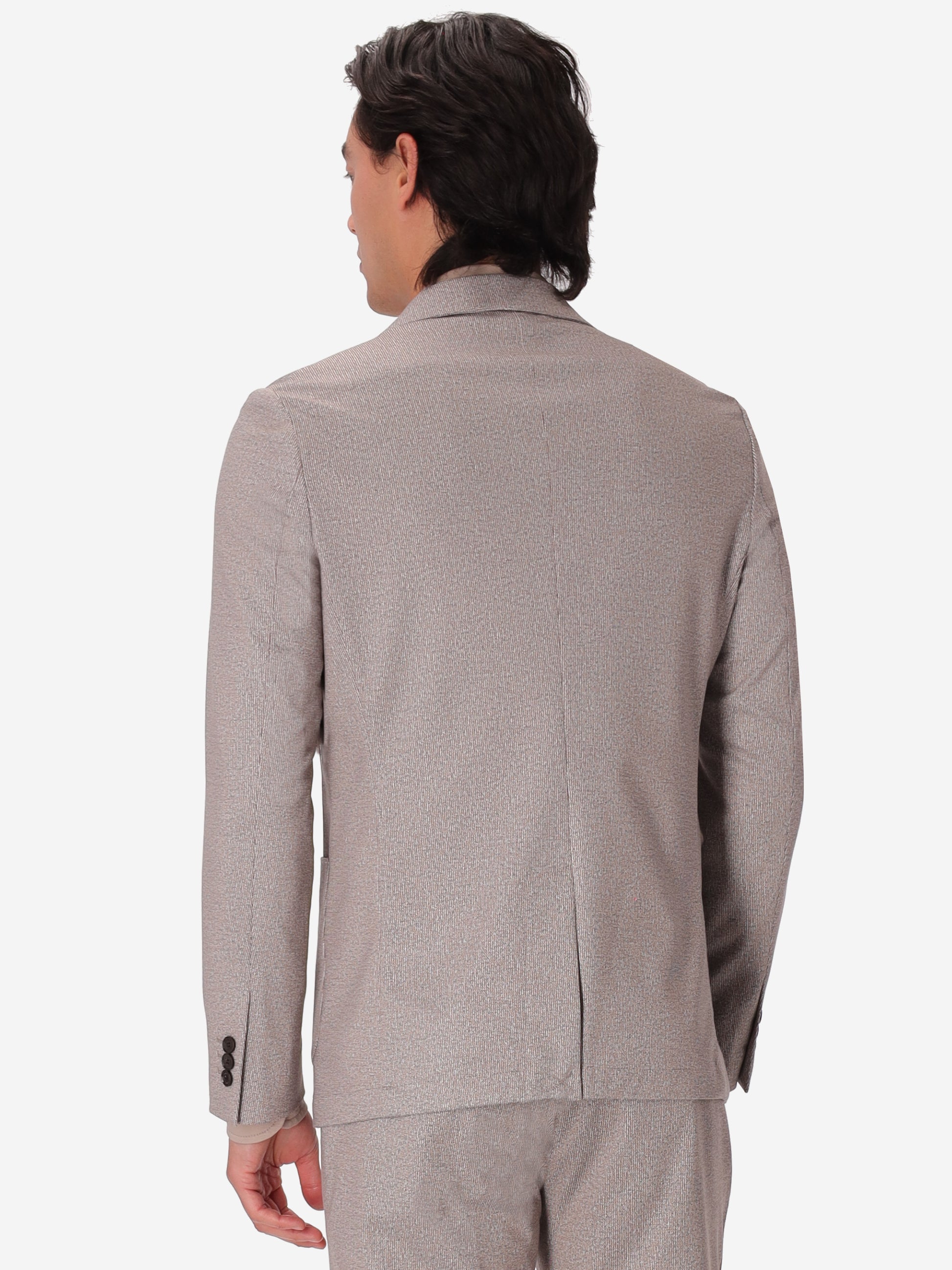 Jacket Prezzemolo In Technical Jersey Gauze Texture Print Fabric