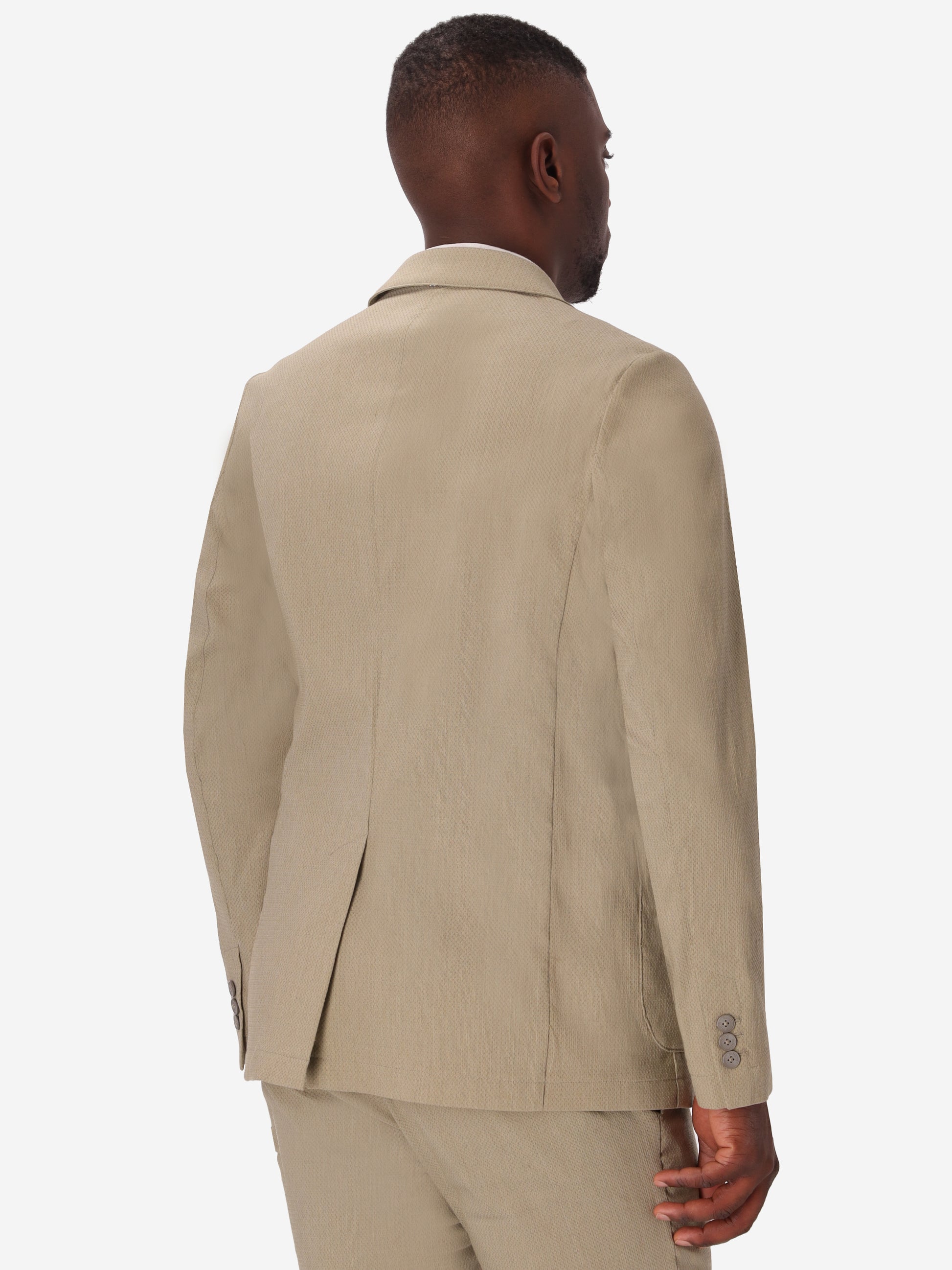 Jacket Ginseng In Super-Stretch Embossed Dot Fabric