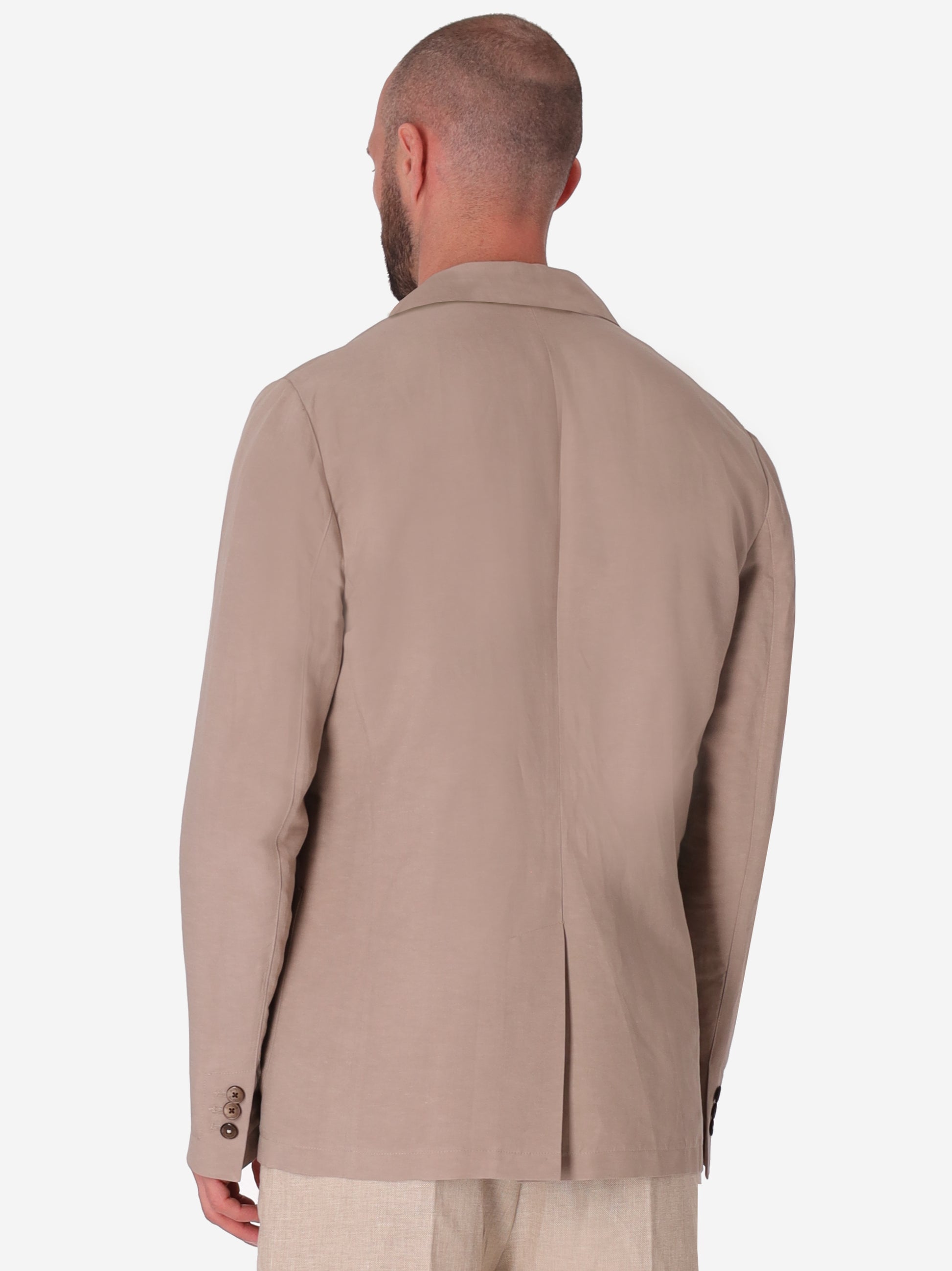 Jacket Alloro In Lightweight Linen-Viscose Fabric