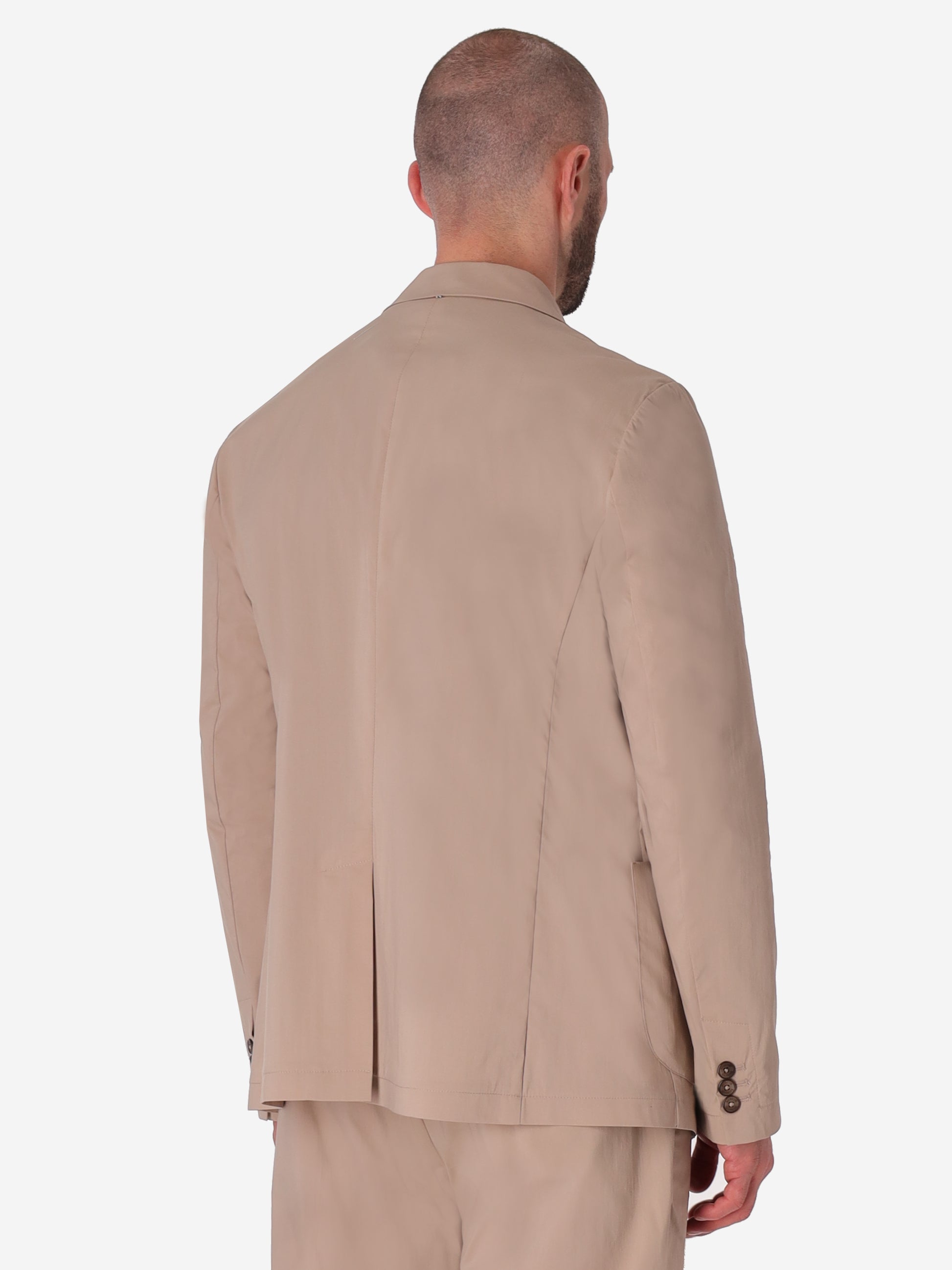 Giacca Grano In Tessuto Misto Cotone Nylon Ultraleggero