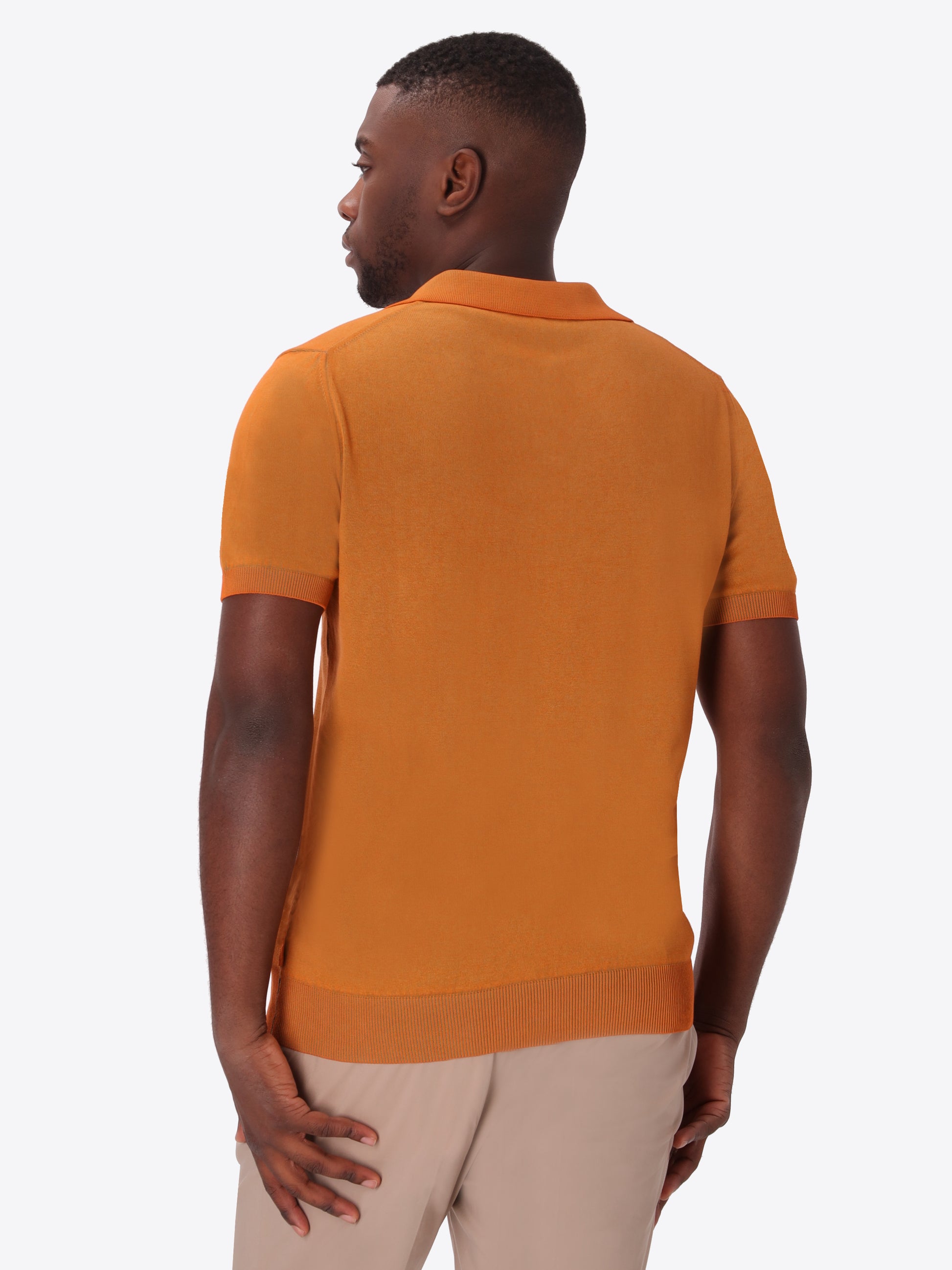 Polo Granito In Garment-Dyed Cotton Yarn With Double-Tone Interior/Exterior Treatment