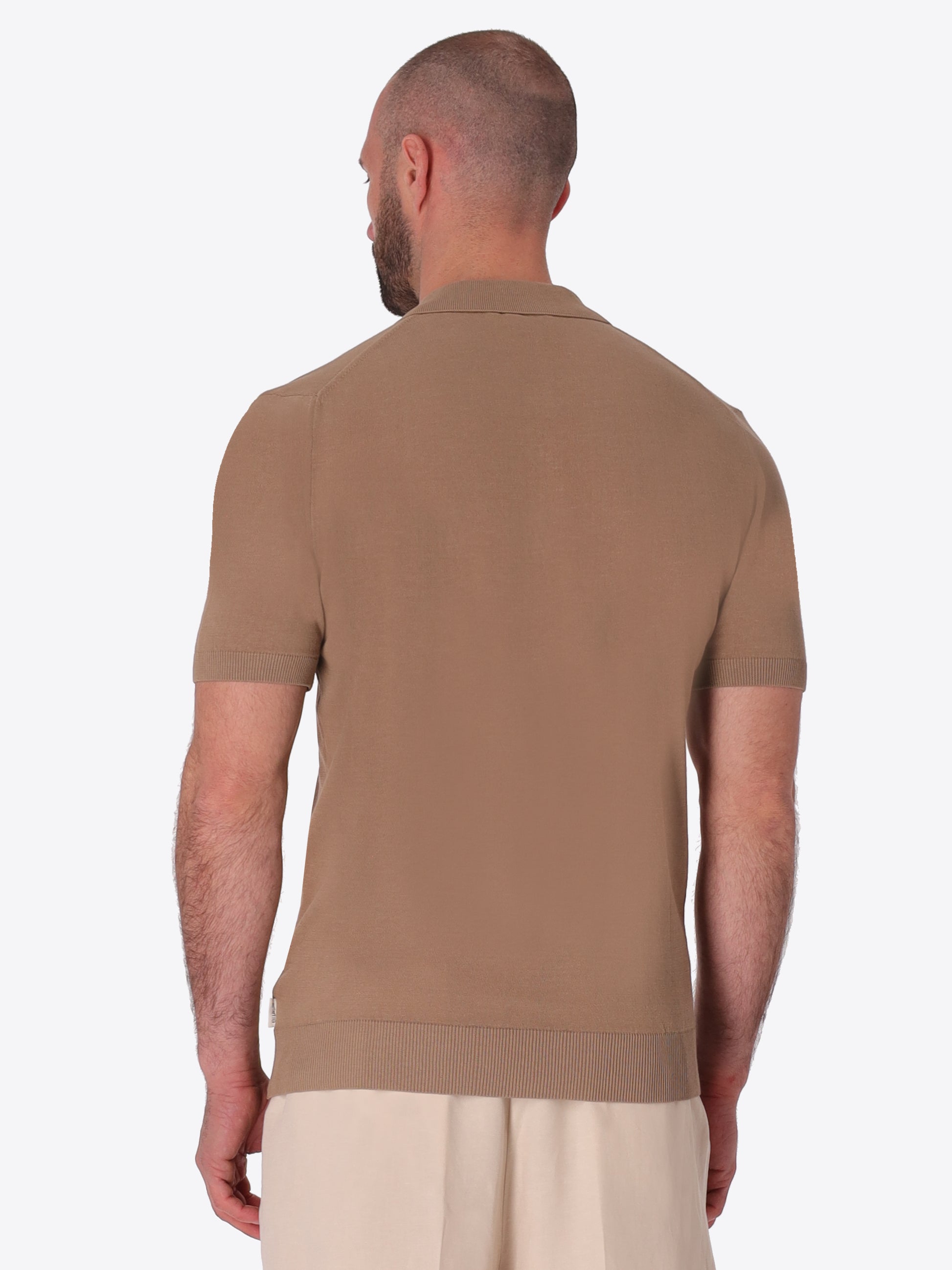 Polo Carrara In Filato Crèpe Di Cotone Tinto In Capo - Icon
