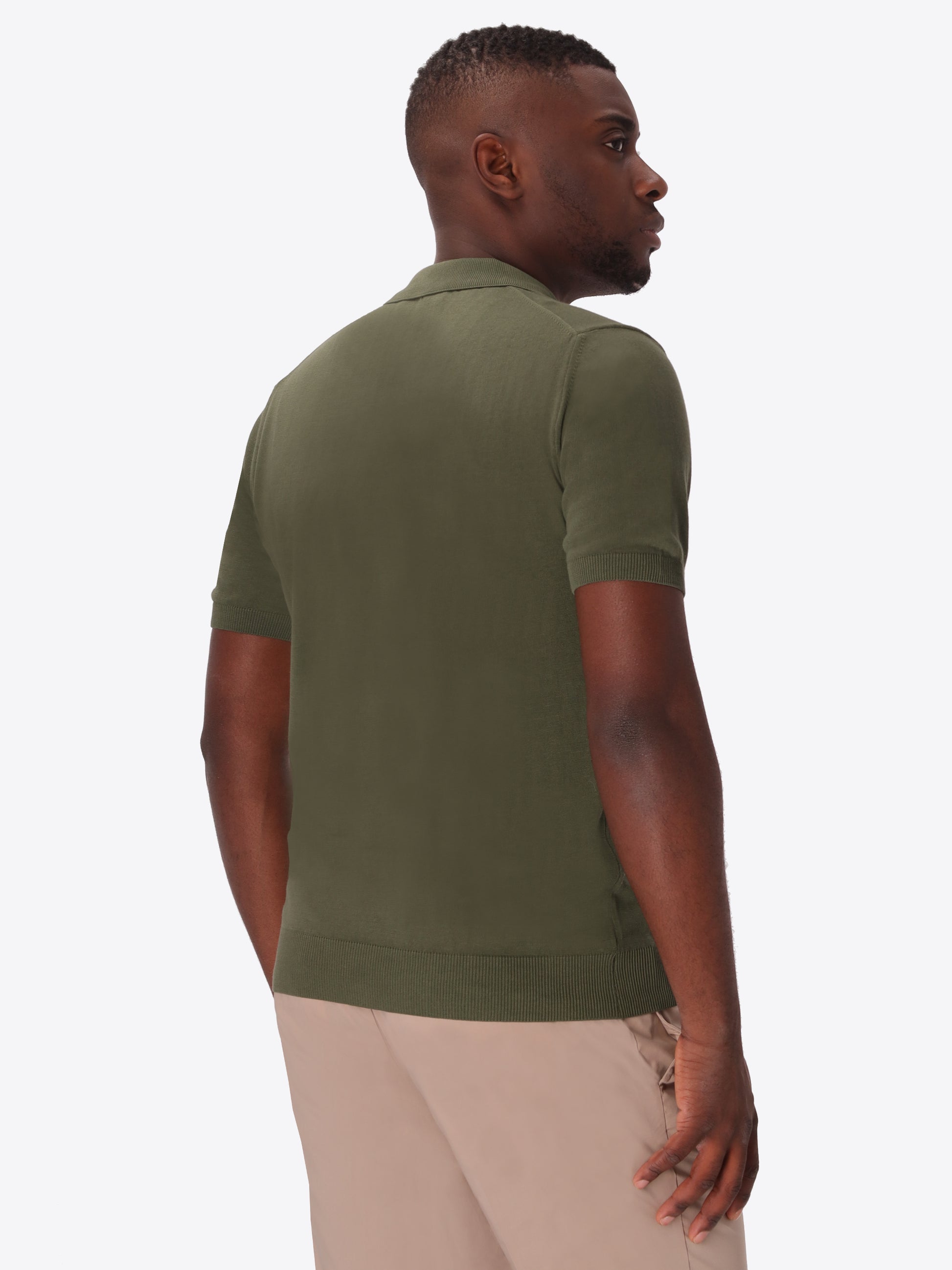 Polo Carrara In Garment-Dyed Cotton Crepe Yarn