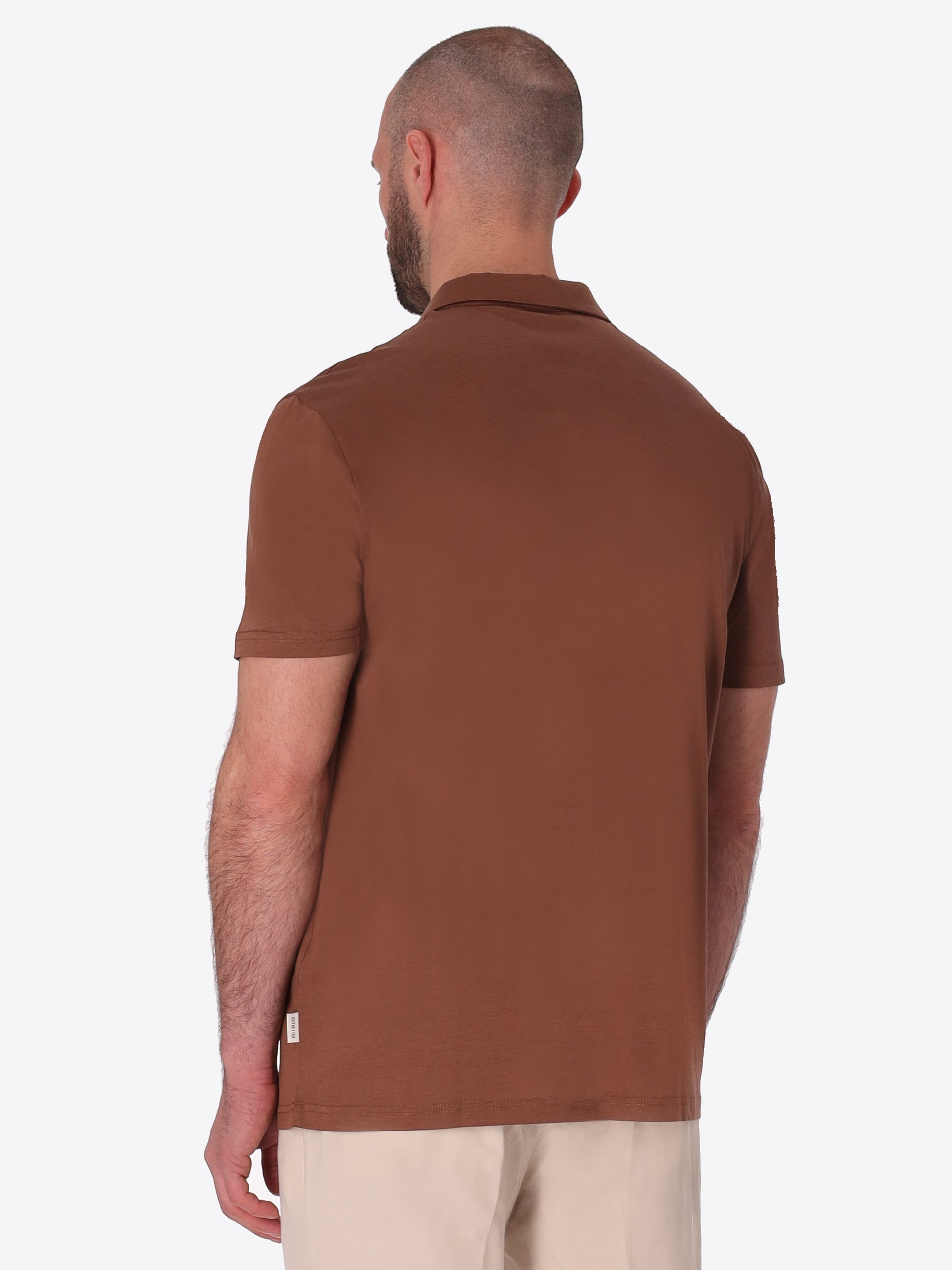 Polo Menta In Fresh-Hand Cotton-Modal Fabric