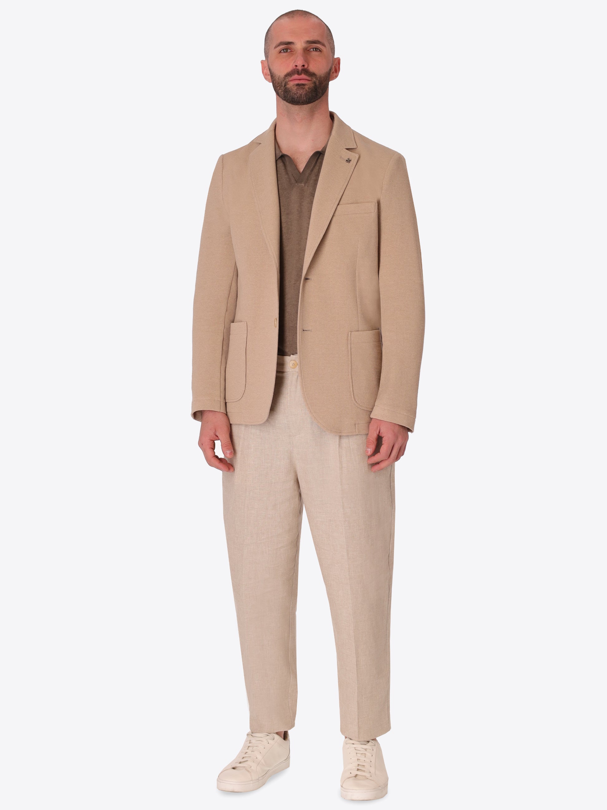 Conte Jacke Aus Strukturiertem Jersey-Super-Comfort-Gewebe
