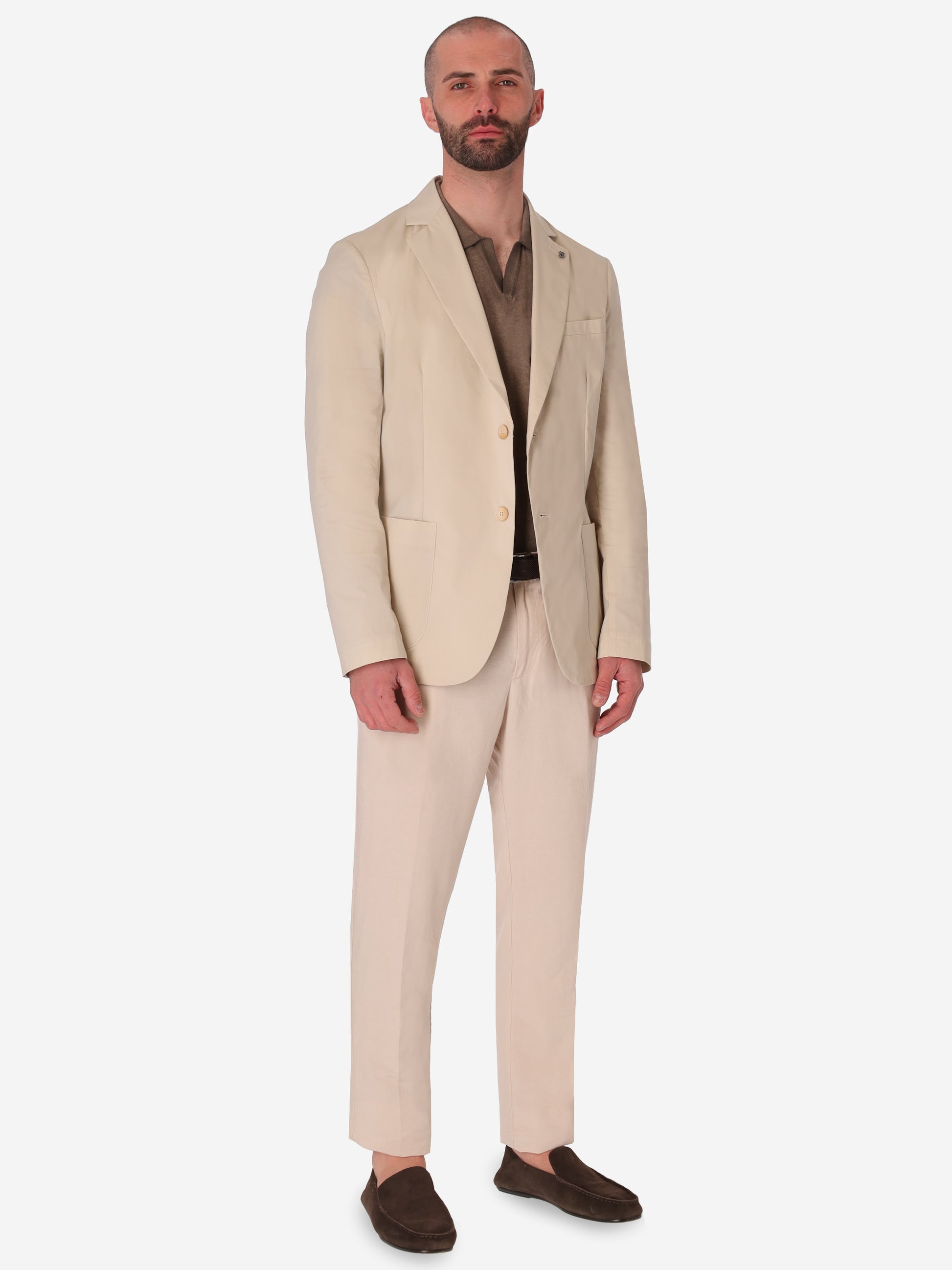 Giacca Grano In Tessuto Misto Cotone Nylon Ultraleggero