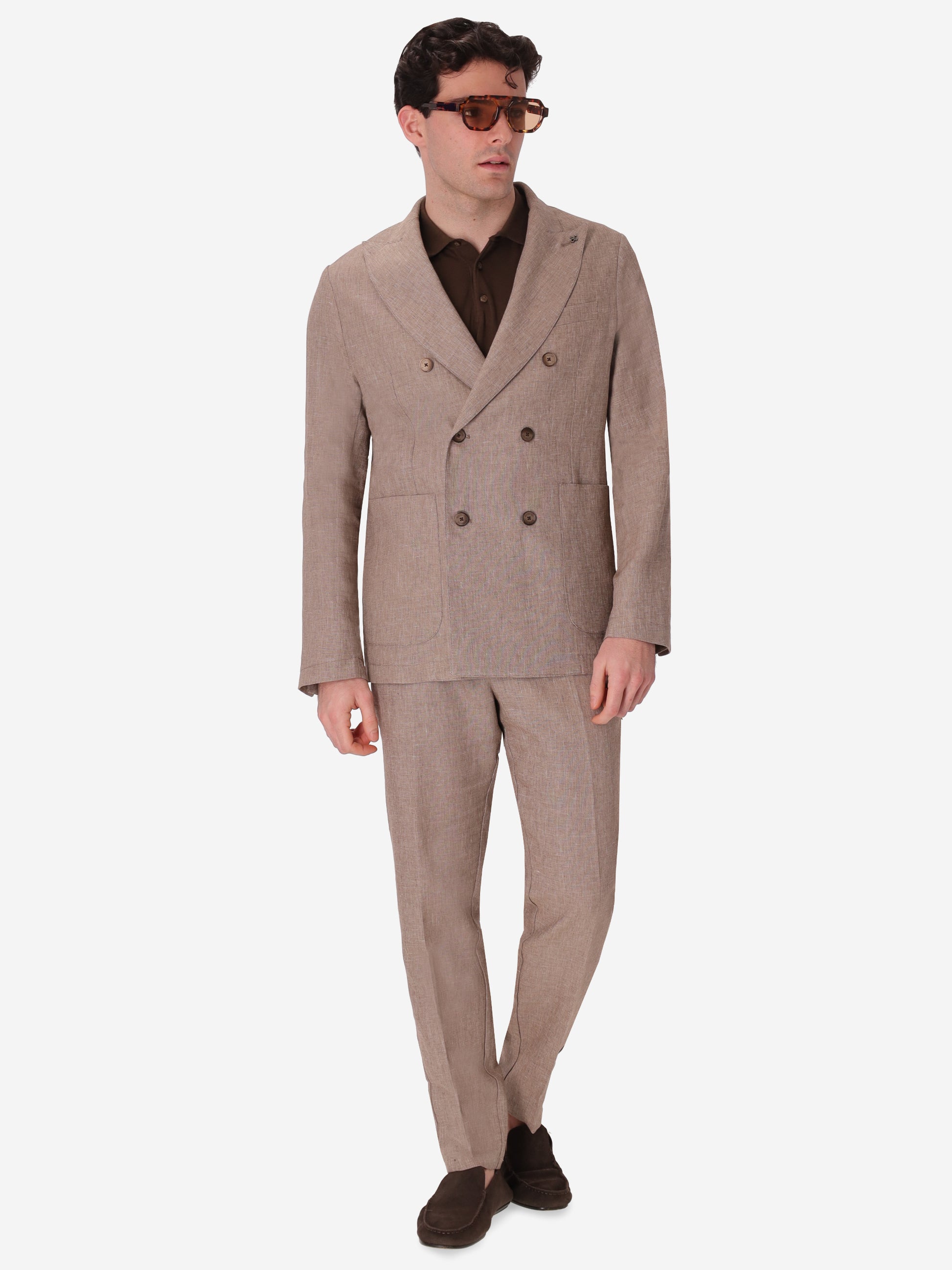 Double-Breasted Jacket Certo In Soft-Touch Linen Blend Fabric